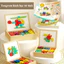 Oldlaiben 165/180/240/250PCS Đồ Chơi Xếp Hình Nam Châm Tangram,Đồ Chơi Giáo Dục Cho Trẻ Em,Đồ Chơi Sáng Tạo