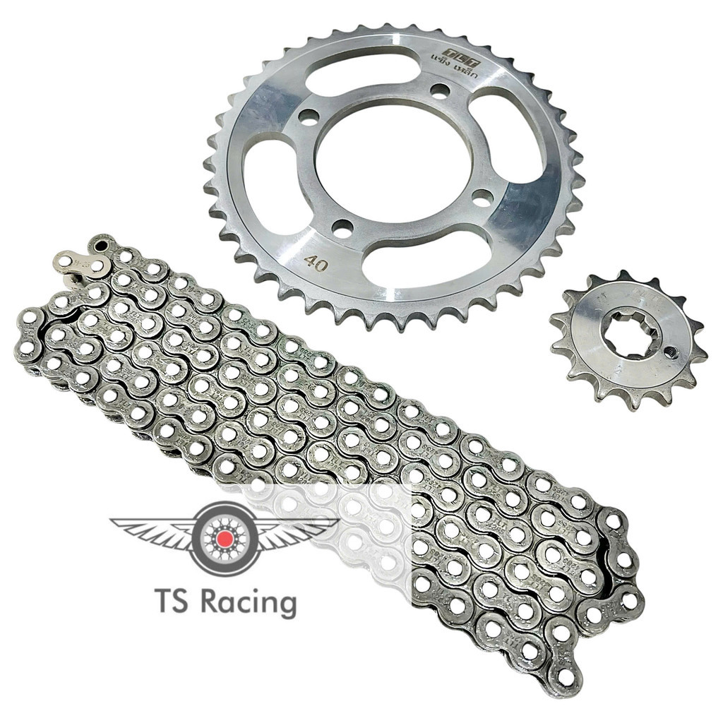 Bộ nhông sên đĩa NSD xích sên TLT thái lan sirius fi - si fi (Trắng 428S 14-40-108L)