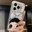 Ốp lưng iPhone họa tiết da mạ nơ họa tiết cô gái iPhone 17 16 15 14 13 12 11 Pro Max Plus Max