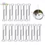 HL 5-20 Cái 4.3 Inch Nến Wi Giá Đỡ Kẹp Wi Fixer Giá Đỡ Bằng Thép Không Gỉ Để Làm Nến Kim Loại Wi Tập Trung Thiết Bị Dụng Cụ LMWU
