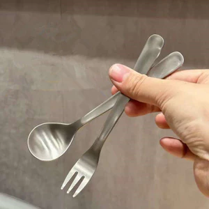 Phong Cách Retro Thép Không Gỉ Dễ Thương Thìa Nĩa Mờ Mờ Trái Cây Nĩa Món Tráng Miệng Thìa Nĩa Pasta Salad Nĩa Món Tráng Miệng Thìa26061113