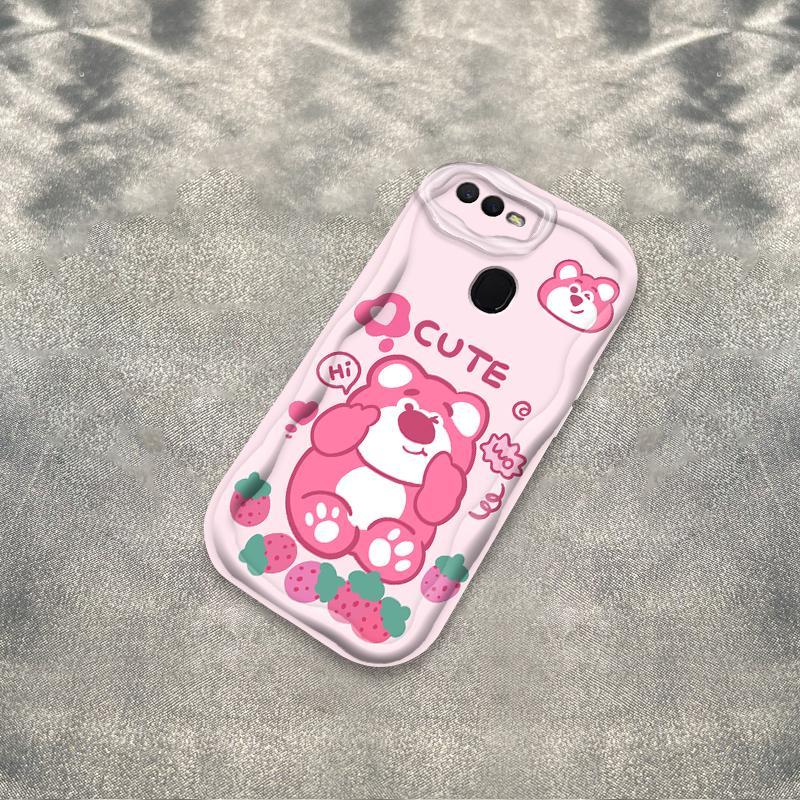 Thích Hợp Cho OPPO A5S A7 A12 F9 F9 Pro 3D Phụ Kiện TPU Mềm Lotso Gấu Nữ Vỏ Điện Thoại Chống Sốc