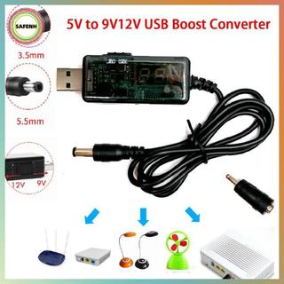 Cáp chuyển đổi tăng tốc USB SAFENH 5V sang 9V / 12V với đầu nối 3,5x1,35mm VN