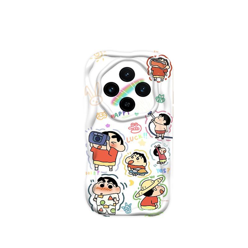 Thích hợp cho Redmi 14C 3D Wave Soft Crayon Shin-chan Vỏ điện thoại chống sốc