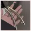 JRP 11cm Một Từ Kẹp Tóc Nữ Kim Loại Dải Vàng Dài Barrettes Kẹp Tóc Vintage Kẹp Tóc Tự Động Mịn Mùa Xuân Kẹp Hairgrip JRP