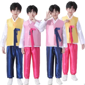 ✿ Hàn Quốc Hanbok Trang Phục Truyền Thống Cho Trẻ Em Bé Trai Liên Hợp Quốc Sự Kiện Halloween Trang Phục Hóa Trang