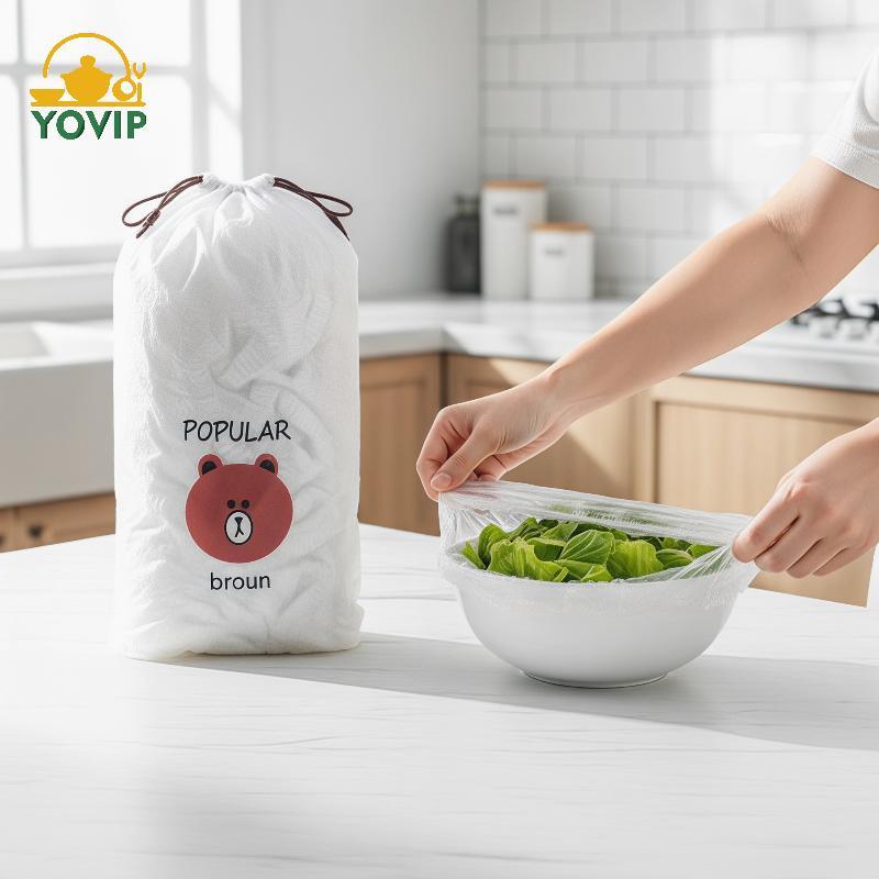 Nắp nhựa có độ đàn hồi cao YOVIP 100 Pa để bảo quản thực phẩm hiệu quả tại nhà và VN