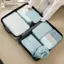Cheenm 7 Cái / bộ Gấp Túi Bảo Quản Du Lịch Đồ Vệ Sinh Kỹ Thuật Số Giày Sắp Xếp Quần Áo Vali Quần Áo Túi Tidy Paing Cubes Set VN