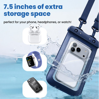 Túi chống nước điện thoại di động Elough 7,5 Inch có màn hình cảm ứng để lặn biển với khả năng chống nước 8 cấp cho điện thoại di động