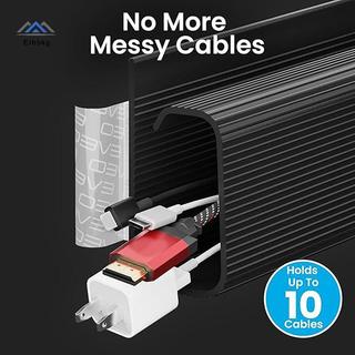 ELBBKG 40cm / 15.75inch Dưới Khay Quản Lý Cáp Bàn PVC Dây Hider Dây Giá Đỡ Dây Tổ Chức Cáp Raceway Mới