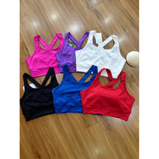 Áo bra lên dáng xinh,đồ tập gym yoga aerobic,chất thun mịn co giãn mềm mịn thấm hút mồ hôi
