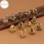 Hodou Đồng Trung Quốc Cung Hoàng Đạo Vintage Con Dấu Móc Chìa Khóa Mặt Dây Chuyền Bapa Mặt Dây Chuyền Thủ Công Quà Tặng Lưu Niệm VN