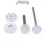 TMOY 1 / 4 Bộ phụ tùng cổng trẻ em M8 M10 màu trắng - Trục xoay & Bu lông vít phù hợp với áp suất cho cổng an toàn TMOY