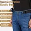 AqToCna Buleless Thắt Lưng Móc Kim Loại Có Thể Điều Chỉnh Thắt Lưng Đàn Hồi Unisex Bule-Free Vô Hình Thắt Lưng Đóng Cửa Cho Công Việc Ngoài Trời AqToCna