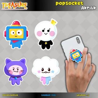 giá đỡ điện thoại [Treasure] Pop socket Akrilik karakter treasure popsoket hp pop soket handpone terlaris