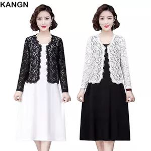 Áo sơ mi điều hòa KANGN, Áo len Cardigan nữ mùa hè buộc ren hoa, Quần áo chống nắng thoáng khí đi biển cực lớn dành cho nữ