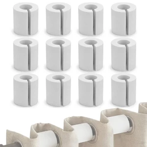 Mặt Trăng Rèm Miếng Đệm 12 Chiếc Rèm Cửa Sổ Phụ Kiện Miếng Đệm Drapery Chụp Trên Tính Năng