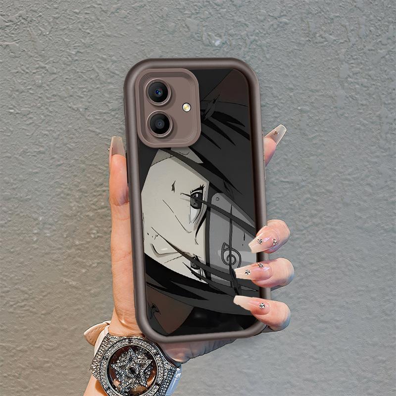 Áp dụng cho iPhone 14 15 16 17 Air Pro Max Plus Vỏ điện thoại mềm cầm tay bằng silicon hoạt hình TPU Naruto Sasuke Itachi Angel Eye Ốp lưng chống sốc