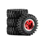 4 36mm 3mm Hex 0.7 "Kim Loại RC Bánh Xích Beadlock Lốp Và Bánh Xe Cho 1 / 30 Trục SCX30 Ford Bronco Wrangler K10 Nâng Cấp Phần