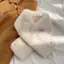 PNPIA- Nữ Lông Thỏ Lông Khăn Đeo Chéo Mùa Đông Ấm Áp Ne Bao Cổ Khăn Cho Bé Gái Hàn Quốc Chống Gió Ngọc Trai Sang Trọng Snood Neerchief