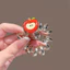 MAUROPOLI Phim Hoạt Hình Apple Trong Suốt Dây Điện Thoại Dây Buộc Tóc Phong Cách Mới Độ Đàn Hồi Cao Không Treo Cổ Tất Cả Trận Đấu Phụ Kiện Tóc
