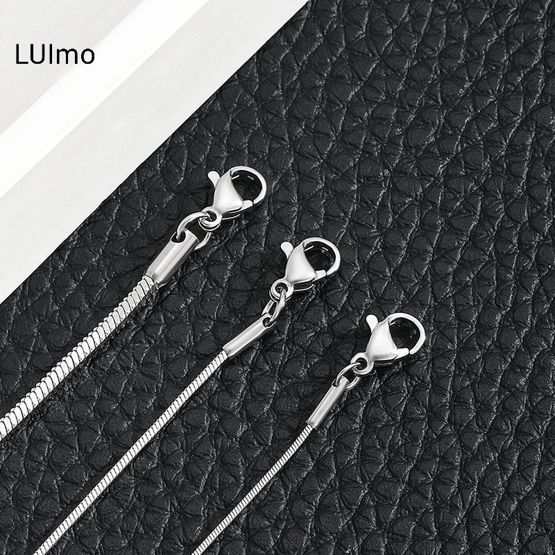 LUImo Đơn Giản Nam Thép Không Gỉ Vuông Xương Rắn Dây Xích Vòng Tay Hip-Hop Trang Sức Hợp Thời Trang Dự Tiệc Phụ Kiện Vòng Tay Cho Nữ SBS