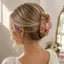 Kẹp Tóc Vỏ Ngọc Trai SMILE, Vuốt Tóc Vỏ Kim Cương Giả Lớn Đại Dương, Acrylic Họa Tiết Hình Học Kẹp Tóc Mặc Hàng Ngày