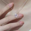 Thời trang khí chất gradient tình yêu zircon cá tính Vòng cổ nữ đa năng