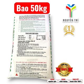 NPK Đầu Trâu 20-20-15+TE Bình Điền (Bao 50kg) - Dinh Dưỡng Cao Cấp Cho Mọi Loại Cây Trồng