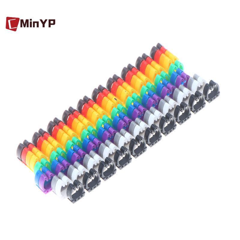CMinYP 1 / 3 Bộ Đánh Dấu Loại C Nhiều Màu Sắc Thẻ Số Nhãn Cáp Đánh Dấu Cho Dây 2-3mm Dễ Thấy Và Dễ Dàng Xác Định Vinh Quang