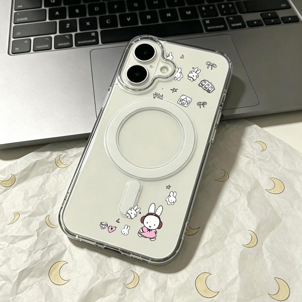 Hình ảnh thỏ Thích hợp iPhone 1714p15 trường hợp điện thoại 1311 mới 12 hút từ 11 thấm