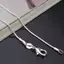 Nhíp Dài 16-28inch (40-80cm) Bạc Chokers Nelaces 1mm Rắn Dây Xích Nelace VN
