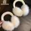 Nhíp Thời Trang Mềm Mại Lông Thú Giả Ấm Tai Mùa Đông Bịt Tai Cho Nữ Màu Trơn Earflap Ngoài Trời Bảo Vệ Lạnh Bịt Tai VN