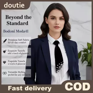 Doutie Ngọc Trai Thanh Lịch sel Tie Dài Newear Cho Áo Sơ Mi Sang Trọng Phong Cách Preppy Phụ Kiện Trang Trí Cho Đại Học Sự Kiện Làm Việc VN