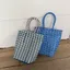 Túi xách dệt PVC PYCOU, Túi Tote giỏ rau củ mở chống thấm nước, Túi đi biển đa năng dung tích lớn Túi đi biển đi biển du lịch hàng ngày Sử dụng