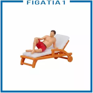 6 Miếng Tỉ Lệ 1: 64 Mô Hình Bãi Biển Chủ Đề Bên Biển Thư Giãn Hình Thực Tế Tắm Nắng Thu Nhỏ Bức Tượng