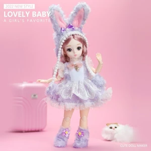 Bộ búp bê quà tặng bé gái 32cm Búp bê đồ chơi trẻ em Công chúa cô gái đơn tinh tế