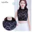 AqToCna Nữ Cổ Giả Ren Trắng Hoa Có Thể Tháo Rời Cổ Giả Áo Sơ Mi Có Thể Tháo Rời Cổ Dây Buộc Áo Len Trang Trí AqToCna