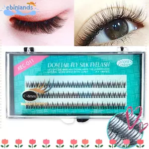 EBINLANDS Lông Mi Cá Nhân Nối Mi DIY Tự Nhiên Dài Premade Volume