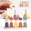 Đồ chơi phân loại màu gỗ SRVN Phong cách Montessori Đồ chơi học tập sớm Tăng cường kỹ năng vận động tinh xảo cho trẻ mới biết đi 2 3 4 tuổi Chơi ở nhà.