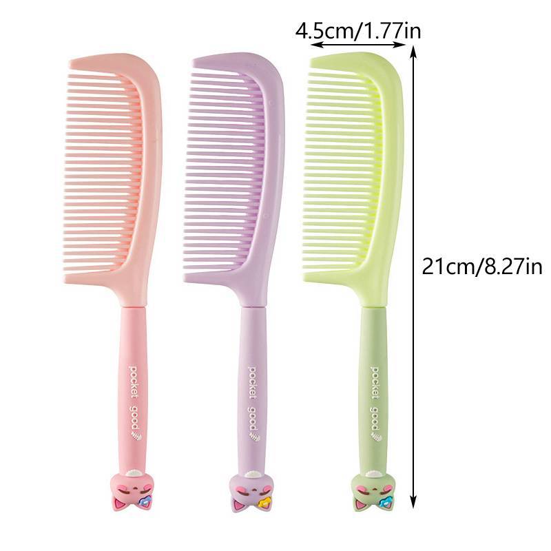 GOAY Lược chải tóc hoạt hình silicon mềm, tạo kiểu cho bé gái, du lịch VN