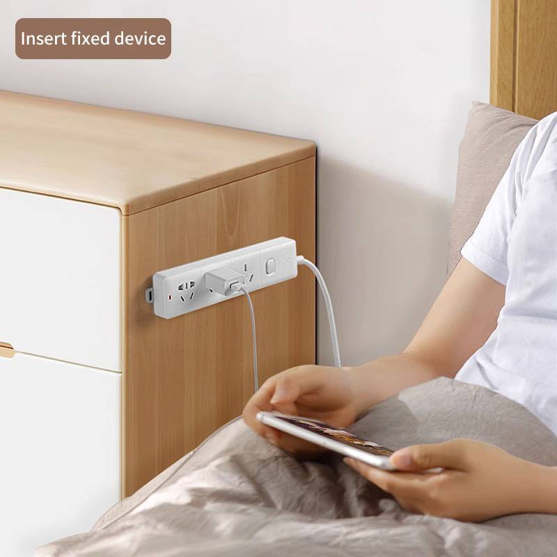 AN.MART Treo Tường Plug Fixer Stier Punch-free Home Tự Dính Soet Fixer Dây Cáp Tổ Chức Power Strip Holder VN