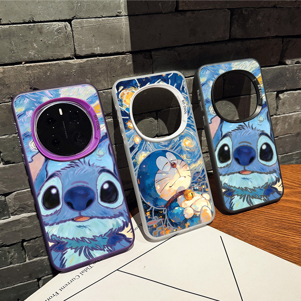 Ốp điện thoại cứng Micro Matte “Bầu trời đầy sao Doremon Stichi ” cho Honor Magic 8 Pro / 7 Pro / 6 Pro GT Pro Win RT / Honor 400 / 300 X9D X9C Vỏ Honor chống sốc