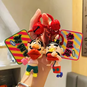 Vui Vẻ Chú Lolile Móc Khóa Hoạt Hình Sáng Tạo Xe Xích Búp Bê Schoolbag Mặt Dây Chuyền Nữ ins Cặp Đôi Quà Tặng Nhỏ 260501