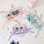 Giá đỡ Photocard 3 inch GUSTAVA, có nơ ruy băng & móc khóa Tấm bảo vệ thẻ ảnh chống nước, PVC bền bỉ Màn hình thẻ thần tượng Kpop trong suốt Đồ dùng học tập