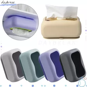 Hộp đựng khăn giấy hút DAYBREAK, Ngăn kéo khăn giấy để bàn siêu mềm chống rách, Hộp đựng khăn giấy ô tô dung tích lớn bằng silicon