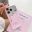 Vỏ cứng từ tính siêu mỏng cho iPhone 11 11Pro 11ProMax 12 12Pro 12ProMax 13 13Pro 13ProMax 14 14ProMax 15 16E Plus air 17 17Pro 17ProMax Ốp họa tiết hồng mờ