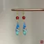 WHX-Earrings {Muzhu} Bông tai thủ công không mờ Bông tai mã não Bông tai lông cừu Hoa lá tre Bông tai thả nước Bông tai phong cách Trung Quốc mới Phụ kiện sườn xám phong cách Trung Quốc
