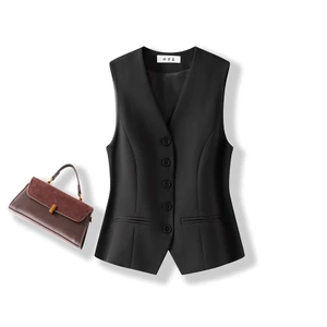 Cũ Phong Cách Tiền Phù Hợp Với Áo Vest Nữ Lớp Áo Vest 2025 Không Tay Đi Lại Sang Trọng Cổ Chữ V Áo Vest 6.4