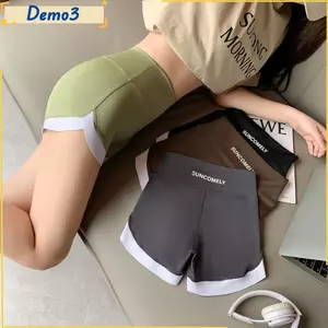 Quần short thể thao, Quần cá mập thoáng khí liền mạch, Quần an toàn Yoga khô nhanh eo cao Định hình cơ thể